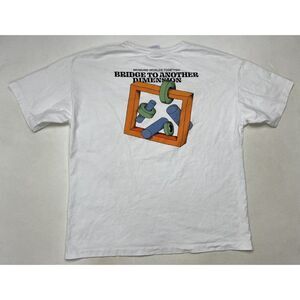 Zara Bridge To Another Dimension Art Music Graphic T-shirt Men XL White